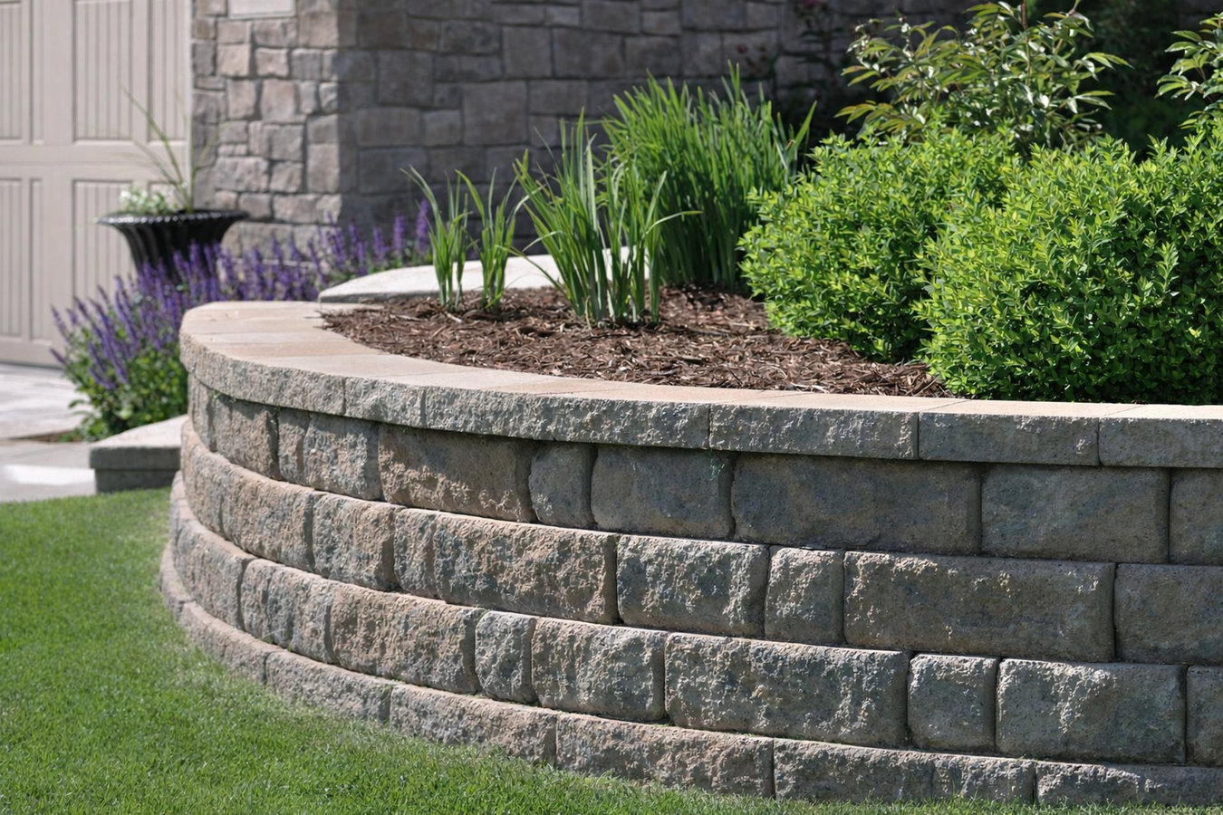 Retaining wall construction